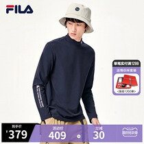FILA Phila Le official mens long sleeve T-shirt 2021 Winter new style with comfortable knitted long sleeve shirt top