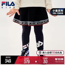 FILA KIDS FILA childrens womens childrens woolen skirt 2021 autumn new childrens fashion skirt tide