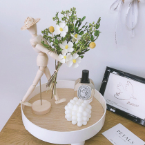 ins wind ornaments Net red dried flower bouquet real flower natural air dried adhesive flower creative puppet Joint human hug flower