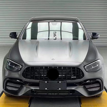 Suitable for 21 Mercedes-Benz E300L E200L modified E63 AMG front bumper net front surround rear lip and tail throat