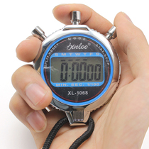 Stopwatch timer sports fitness coach running track and field swimming training competition electronic metal student waterproof