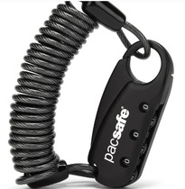 PacSafe accepted TSA Approved 3-key Steel Rope Lock Combination Lock