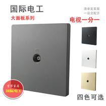 International electrical switch socket panel Type 86 wired closed circuit interface one in one out Antenna TV TV one point