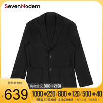 (Shopping mall with the same model) Qi Brand Brand SevenModern autumn and winter fashion warm wool suit
