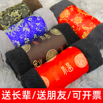 Winter hand warm tube hand warm hand treasure middle-aged and elderly retro Chinese style Han clothing satin plush hand cover without plug-in