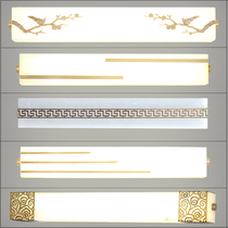 Door front light into the door New Chinese marble mirror front lamp toilet bathroom cabinet comb makeup lamp creative personality