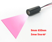 650nm5mw60-degree word-line laser module 9mm word-line red laser module ultra-fine line