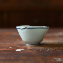 Late Ming Dynasty Jiao ten thousand Period Qinghua cup remnant porcelain sheet specimen Ming and Qing old porcelain sheet ancient porcelain sheet Broken Porcelain