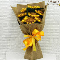 Non-woven handmade diy material bag Free cutting hand bouquet sunflower sunflower sunflower