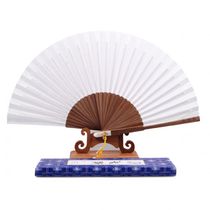 Export Korean calligraphy and painting rice paper fan Large fan folding fan blank fan gifts are good for personal use