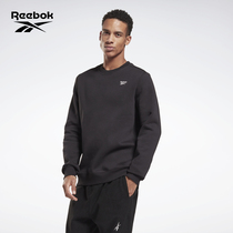 Reebok sharp step official man GR9199 black indoor fitness training thickened round collar long sleeve sweater