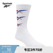 Reebok Sharp Steps Official Male and Mens FP7946 Basic LOGO Leisure Comfortable Breathable Midcylinder Socks Socks