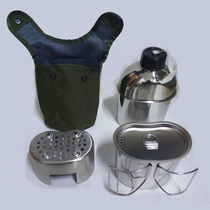 1 3 liters 304 stainless steel outdoor sports barbecue large capacity portable set heat-resistant lunch box Tea Cup military kettle