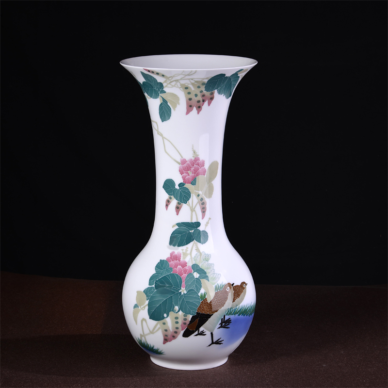 Liling Hand-painted Ceramic Vase Arrangements Underglaze Colors New Chinese Living Room Home Decorations Flower Arrangement Crafts