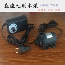 Hydroponic New Brushless solar DC small water pump circulating pump submersible land pump silent high head 12V