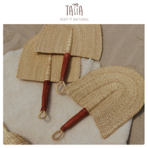 (Updated) Tahia African Elephant grass Pure handmade grass Woven Ins Fan wall Decorated Pendant