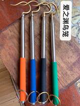 Bird cage bird with telescopic adhesive hook hanging Rod Hook walking bird outdoor balcony adhesive hook copper hook pull telescopic hook