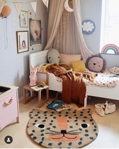 Zhou A house Ins Nordic style Pink Panther very soft home with soft children bedroom floor mat