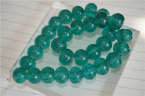 W168 old material old Liuli through Runhu water green particles selected 30 60 yuan DIY with beads