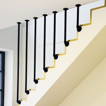 Stair handrails are self-installed and easy to customize. Wrought-resistant household handrails for the disabled galvanized railings
