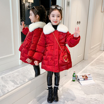 Girls cotton-padded clothes 2022 new Chinese style cotton-padded clothes for childrens winter clothes