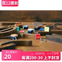 Hong Kong TP billiards powder key chain billiards gift accessories pendant element simulation Qiaoke powder