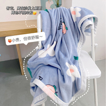 Blanket single quilt student dormitory summer nap blanket coral fleece office nap blanket air conditioning blanket small