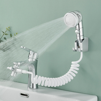 Shower head booster filter adjustment faucet external shampoo bathroom cleaning shower head hose set