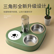 Pooch Bowl Cat Bowl Rice Basin Double Bowl Cat Puppies Automatic Drinking Water Basin Drinking bowls and dogs Cat Food Pet Supplies
