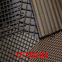 Red bronze decorative mesh metal mesh Black gray gold partition screen mesh curtain ceiling mesh Curtain wall Stainless steel wire screen