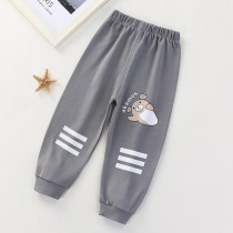Childrens Pure Cotton Children Long Pants Boy Sports Pants Female Baby Spring Autumn Pants Baby
