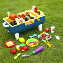 Childrens barbecue toy simulation skewers set kindergarten house Hot Pot Kitchen for boys and girls to cook kitchenware