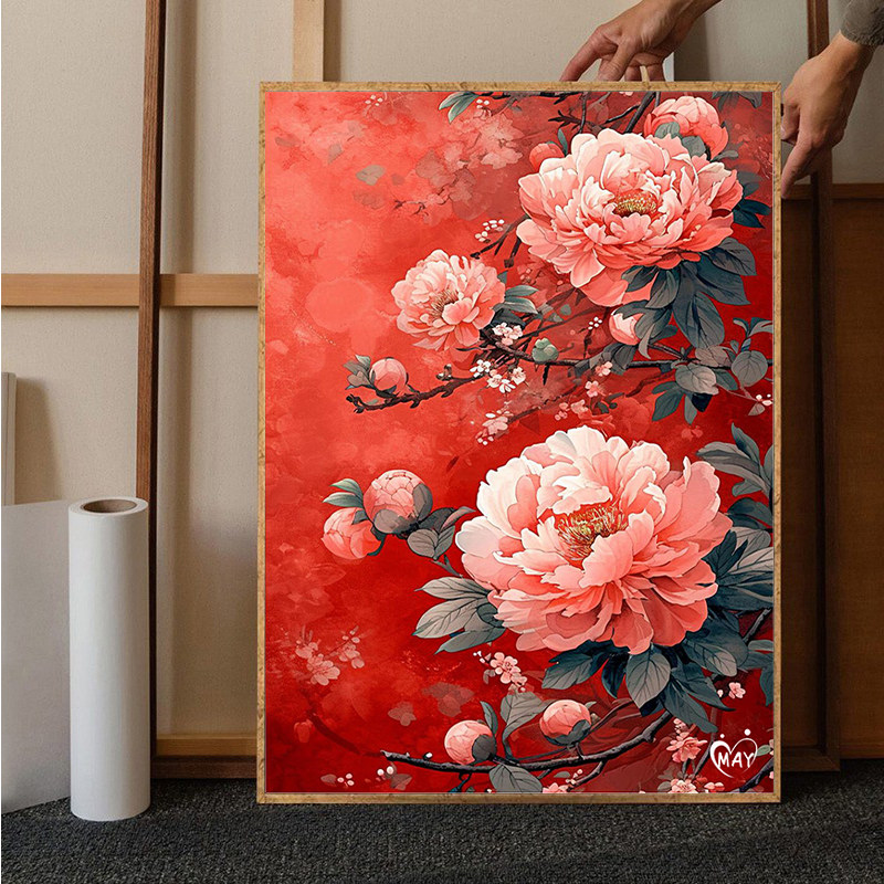 牡丹花数字油画-牡丹花数字油画促销价格、牡丹花数字油画品牌- 淘宝