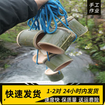 Durable stepping bamboo stilt shoes toy Children kindergarten parent-child teaching thickened sensory integration training equipment 