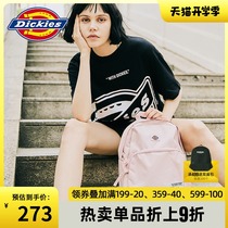 Dickies print backpack yellow womens casual bag mini bag mini bag trendy school bag Black 8848