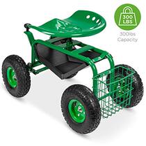 The Best Choice Products Garden Cart Mobile Rolling Work