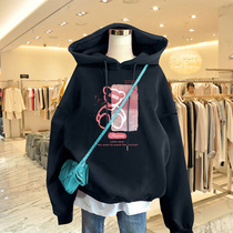 Pregnant women Net Red mid-pregnancy sweater long large size coat loose maternity dress spring and autumn pregnancy belly cover belly