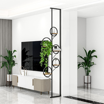 Simple door screen Creative decoration storage door entrance frame Wrought iron five-ring partition Living room screen partition