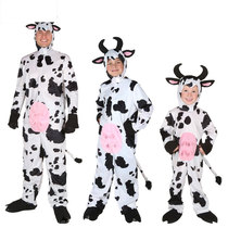 Halloween Childrens Day cow animal performance costume adult toddler children cute cow suit parent-child costume