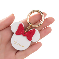 Cute net red keychain pendant cartoon creative car chain couple a pair of school bags hanging simple key ring ring