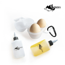 (Concrete Jungle)Igneri outdoor camping picnic portable egg box tray oil pot bottling