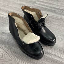 Old stock 87 ship wool shoes men's leather bottom wool lining fur one high-top men's boots old-fashioned cotton shoes