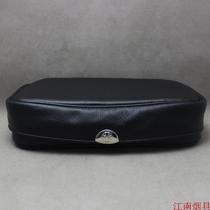German Sillems Cross Anchor SIL 6130 Leather Handmade Cigarette Bag Three Bucket Bag Black