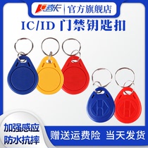 IC card induction keychain card IC white card ID access control property card rental house button card custom lettering silk screen