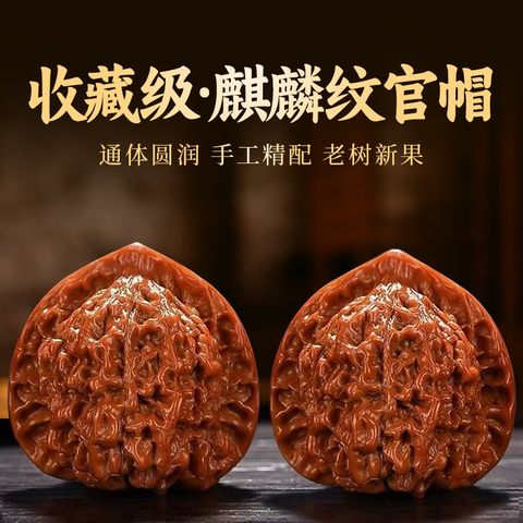 【高品質】文玩核桃 老樹赤皮山地 麒麟紋官帽 42mm 麒麟纹官帽高桩精选和麒麟纹官帽高桩品牌价格与图片-淘宝商品网