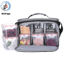 Special price fresh-Keeping Fitness lunch box with meal bag portable lunch bag bodybuilding lunch bag plus meal insulation bag