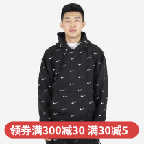 NIKE NRG SWOSH LOGO HOODIE man full of tick sportswear hooded sweatshirt CJ8907-010