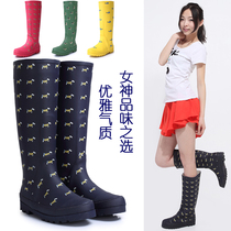 Fashion export Japan Korean girl rubber rain boots thin non-slip rain shoes women spring and summer high water boots overshoes
