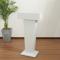 Restaurant podium lecture platform sales building high-end white welcome desk reception desk speaking desk