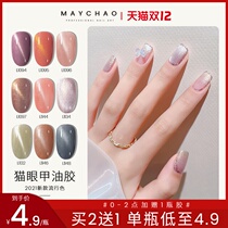 Beauty tide cat eye nail polish 2021 fashion color new nail art autumn winter spar Net red meteor cat eye glue